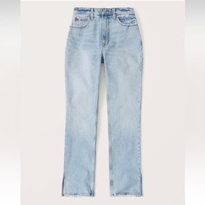 Abercrombie 90s straight ultra high rise curve love size 4 jeans NWOT